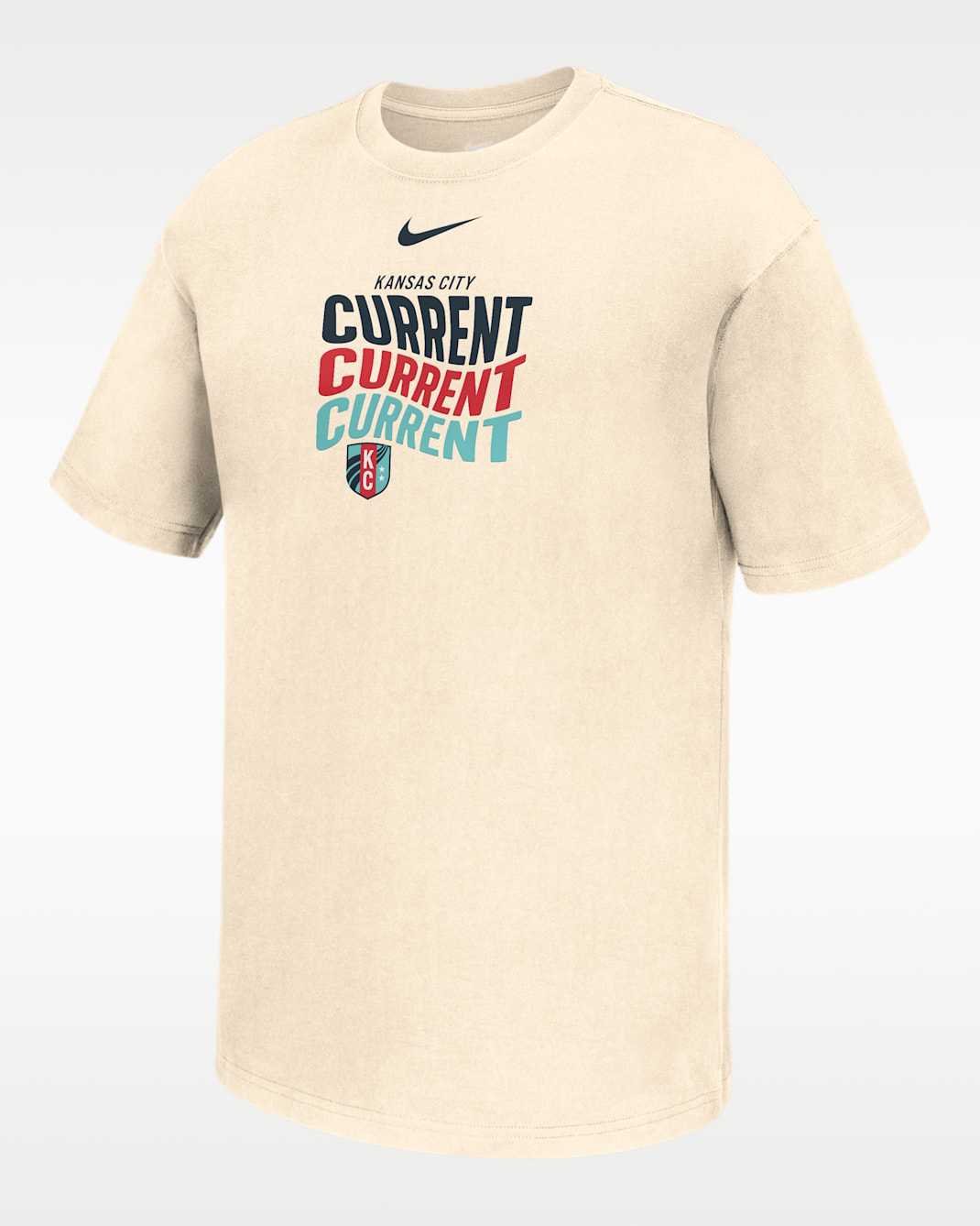 Kansas City Current Max90 Men's Nike NWSL T-Shirt - Natural
