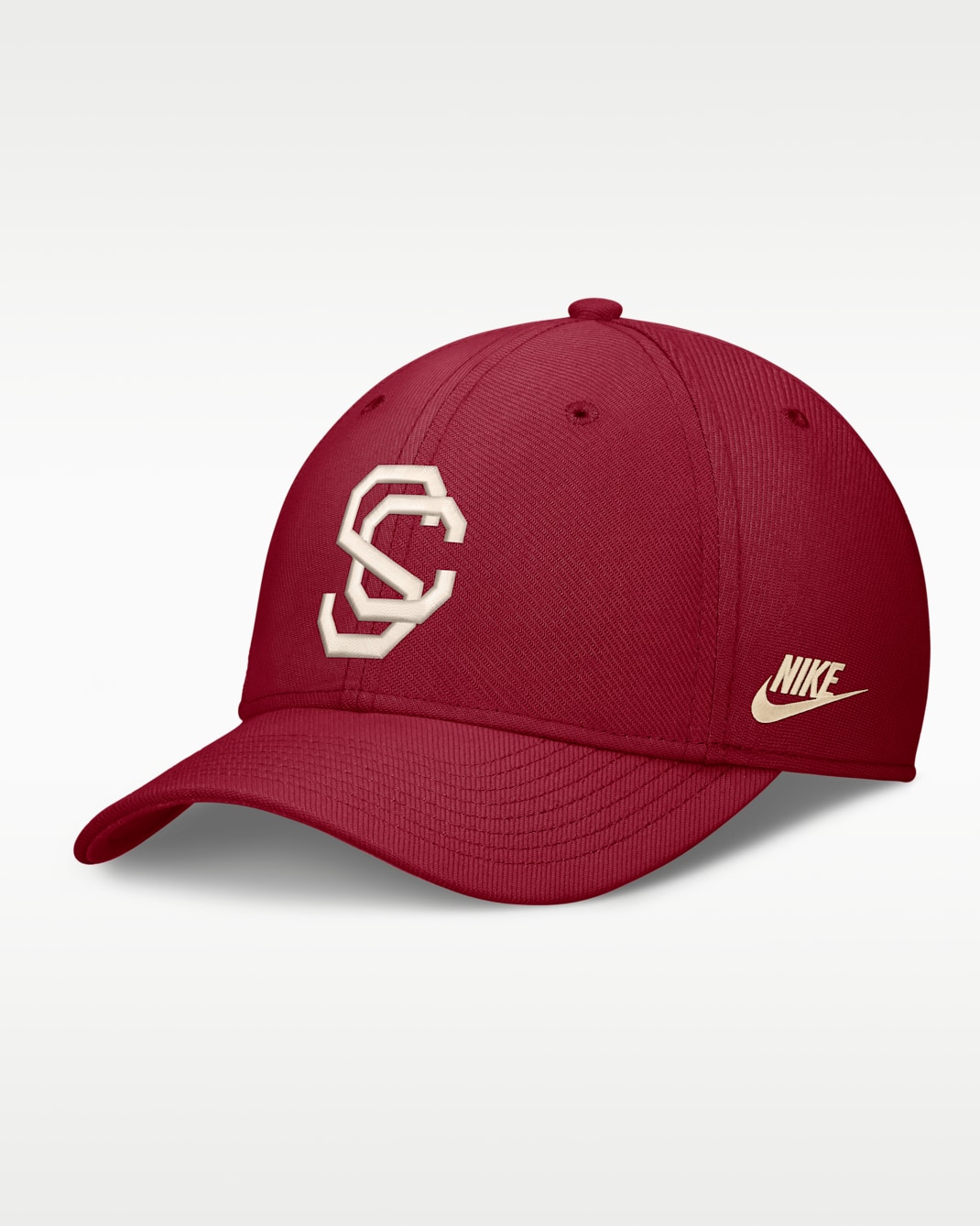 USC Legacy Rise Vintage Men's Nike Dri-FIT College Hat - Crimson