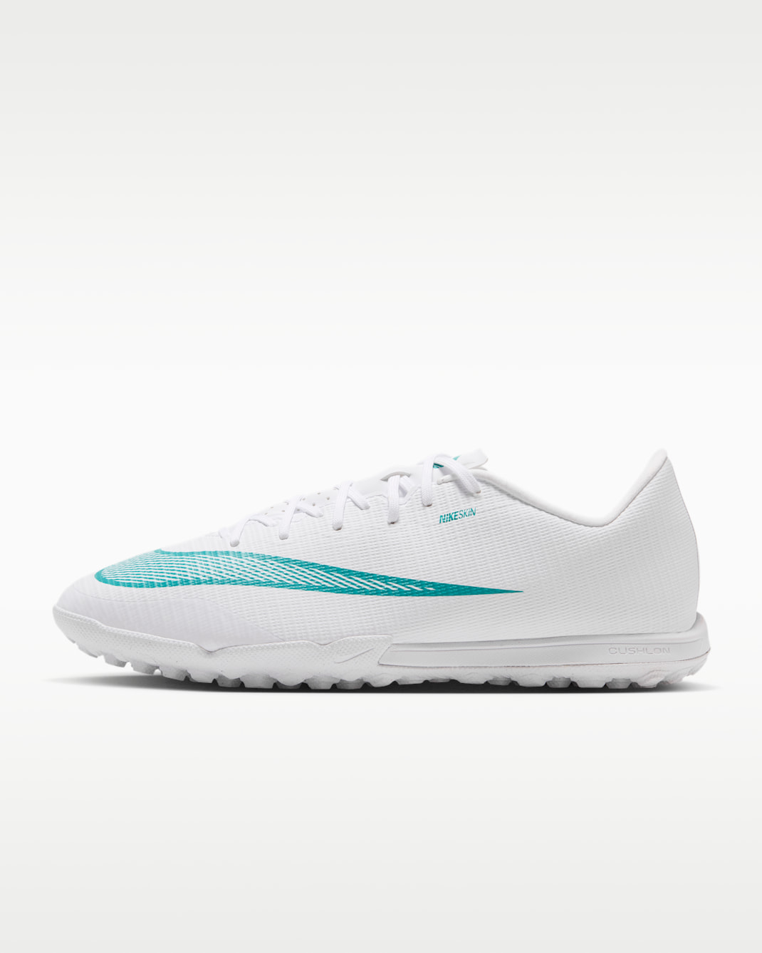 Nike Mercurial Vapor 17 Academy Turf Low-Top Soccer Shoes - White/Dusty Cactus