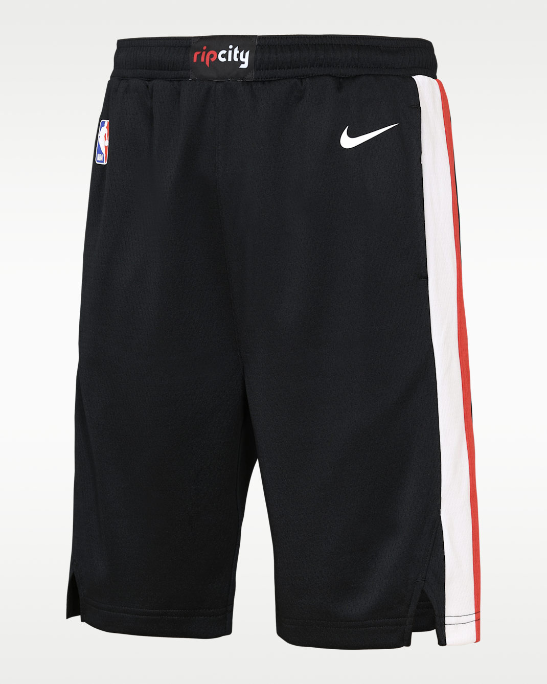 Shorts Nike de la NBA de alero polivalente para niños talla grande Portland Trail Blazers Icon Edition - Negro