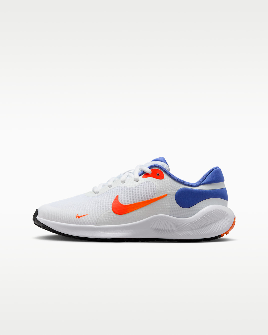 Nike Revolution 7 Older Kids' Road Running Shoes - White/Astronomy Blue/Total Orange/Team Orange