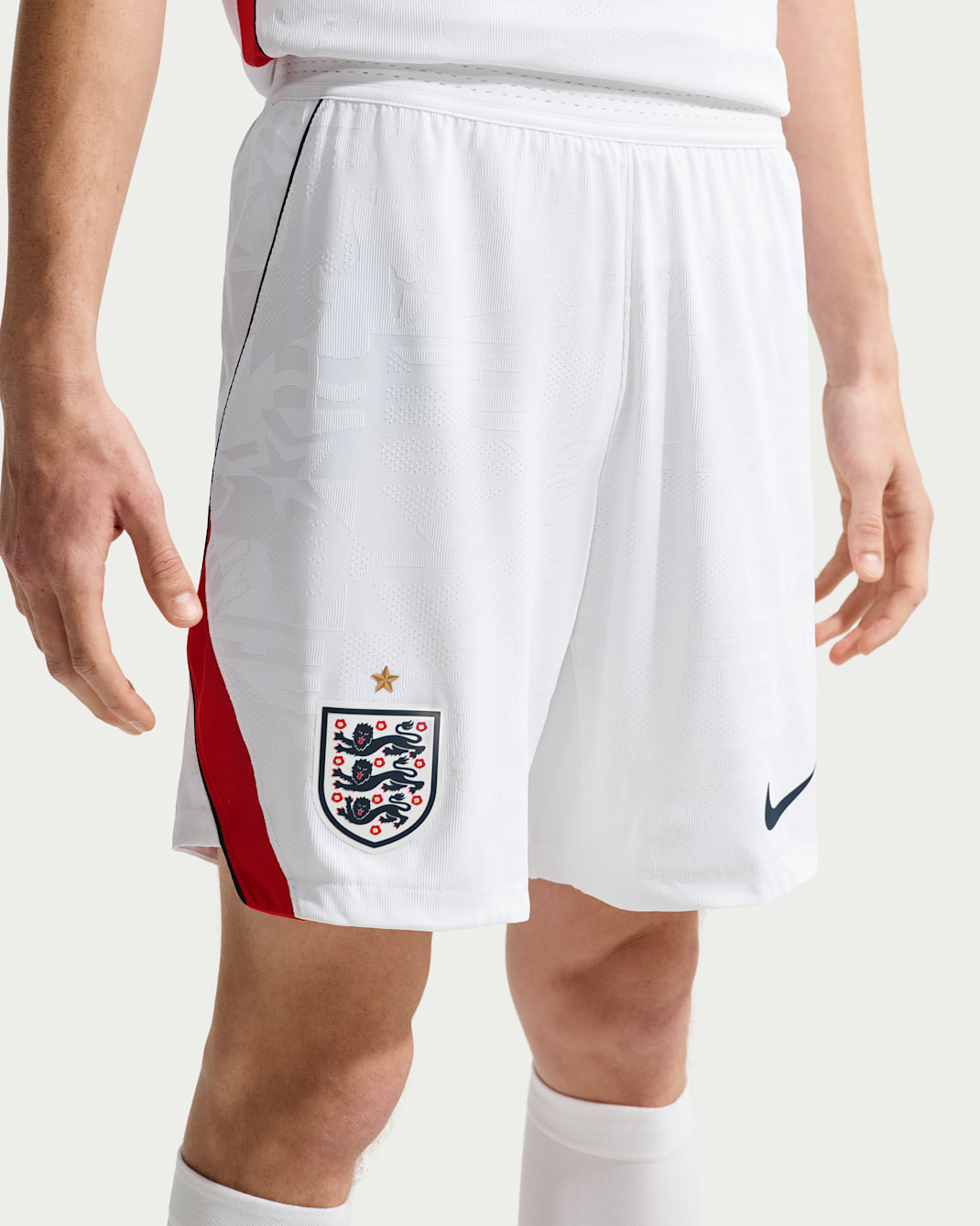 England 2026 Match Home Men's Nike Aero-FIT Soccer Authentic Shorts