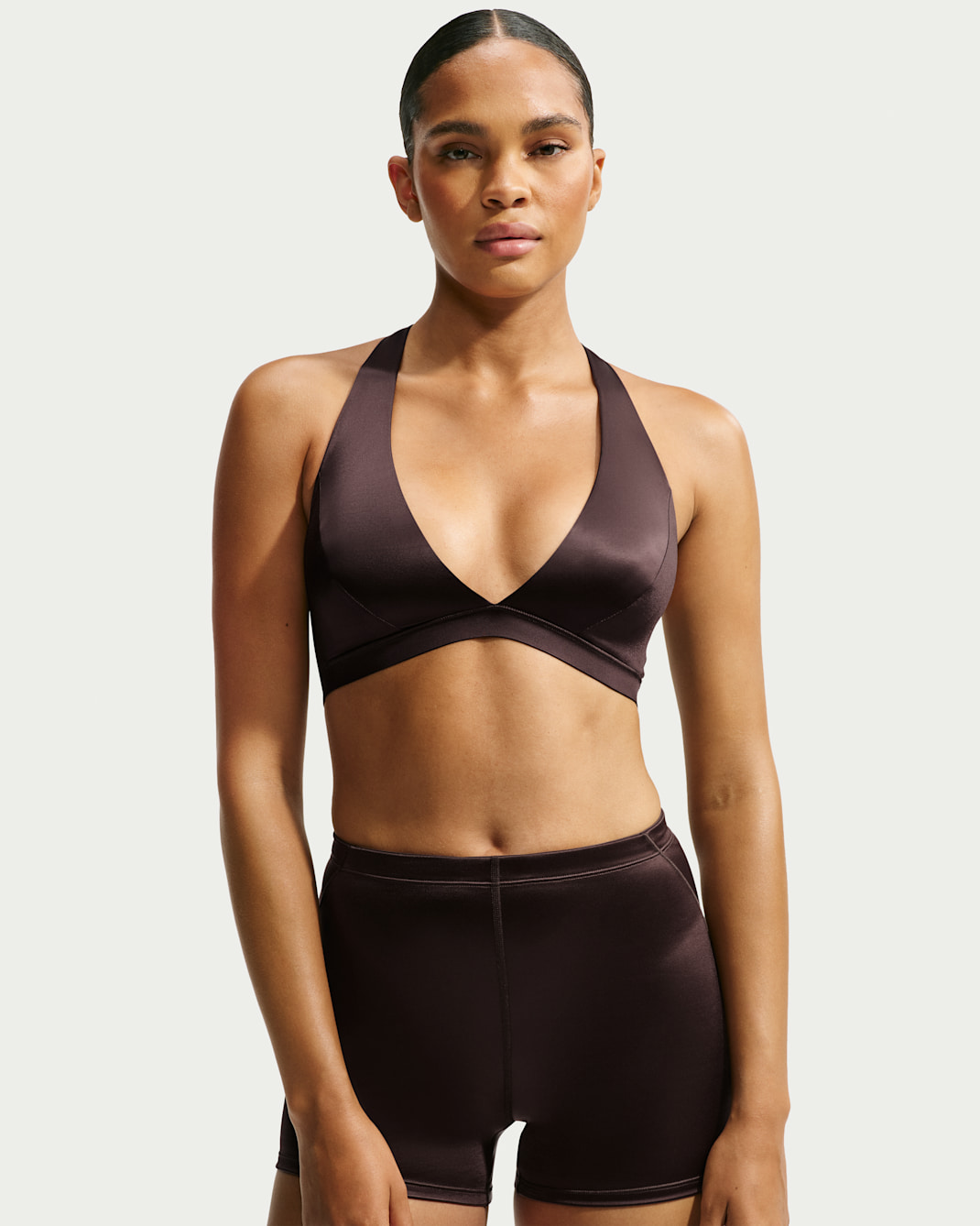 NikeSKIMS Satin Shine Women's Halter Bra - NSKM Phoenix/NSKM Phoenix