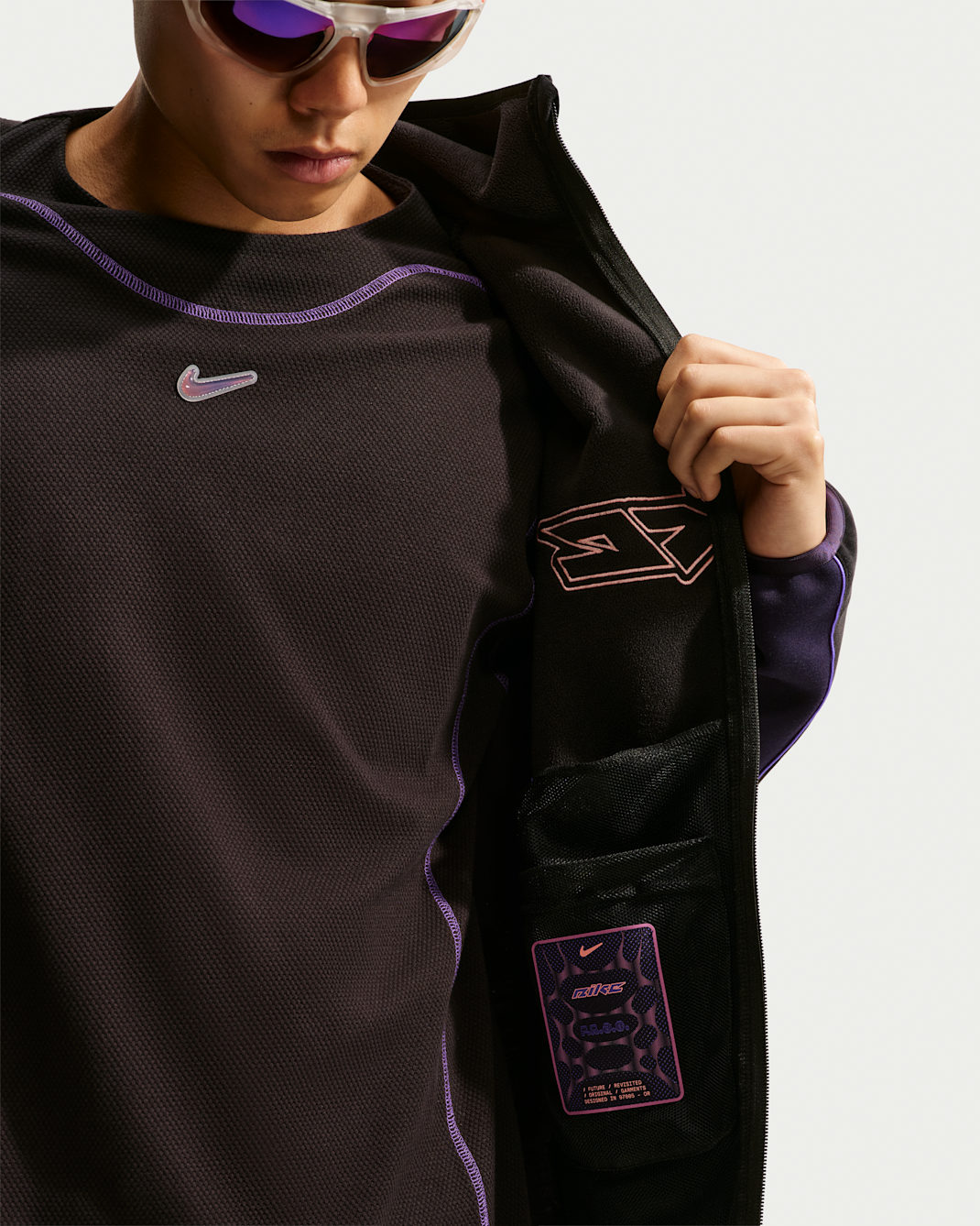 Nike Project F.R.O.G. Men's Fuzzy Loose Full-Zip Hooded Jacket