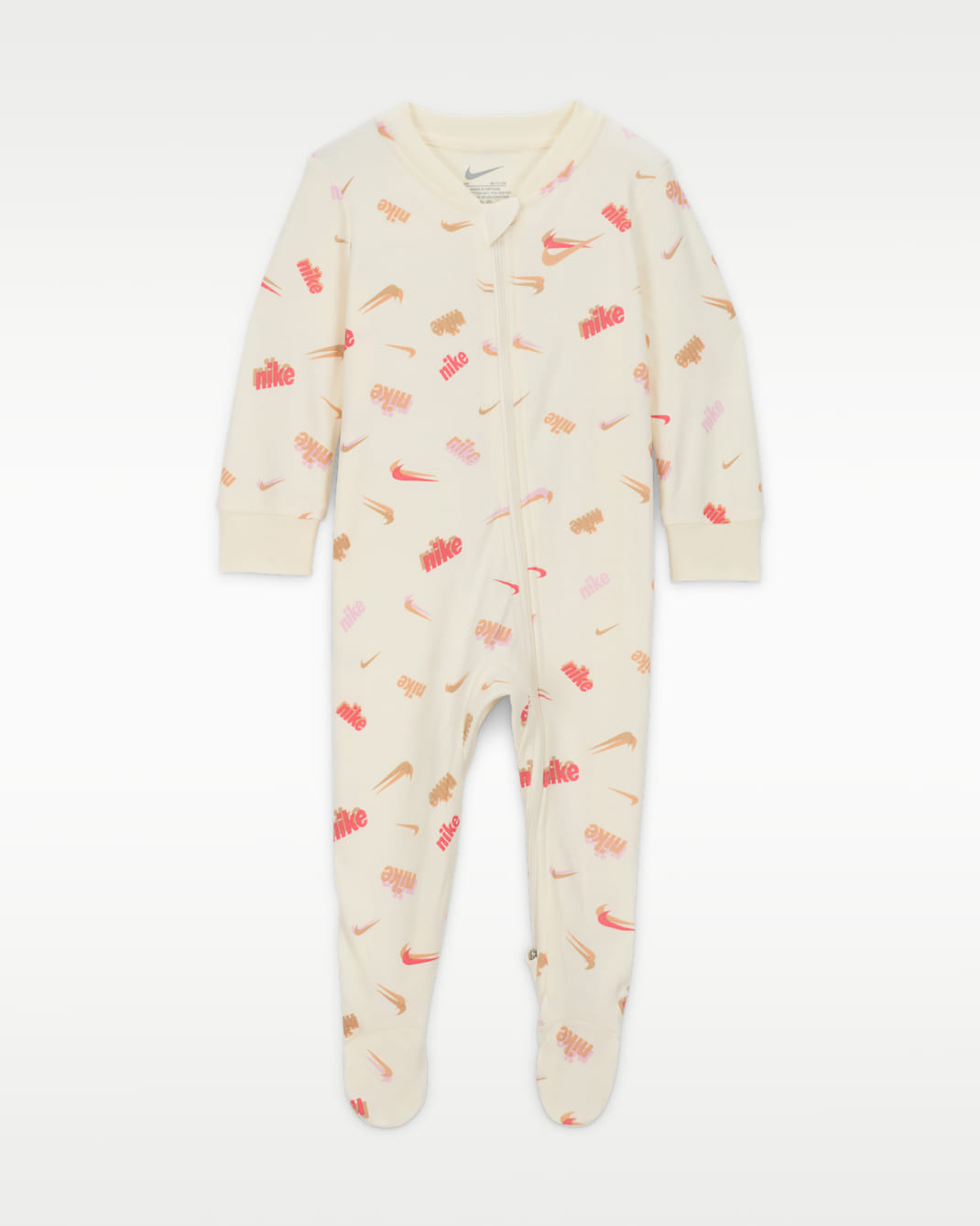 Nike Everyone From Day One coverall met voetjes voor baby's (0-9 maanden) - Pale Ivory