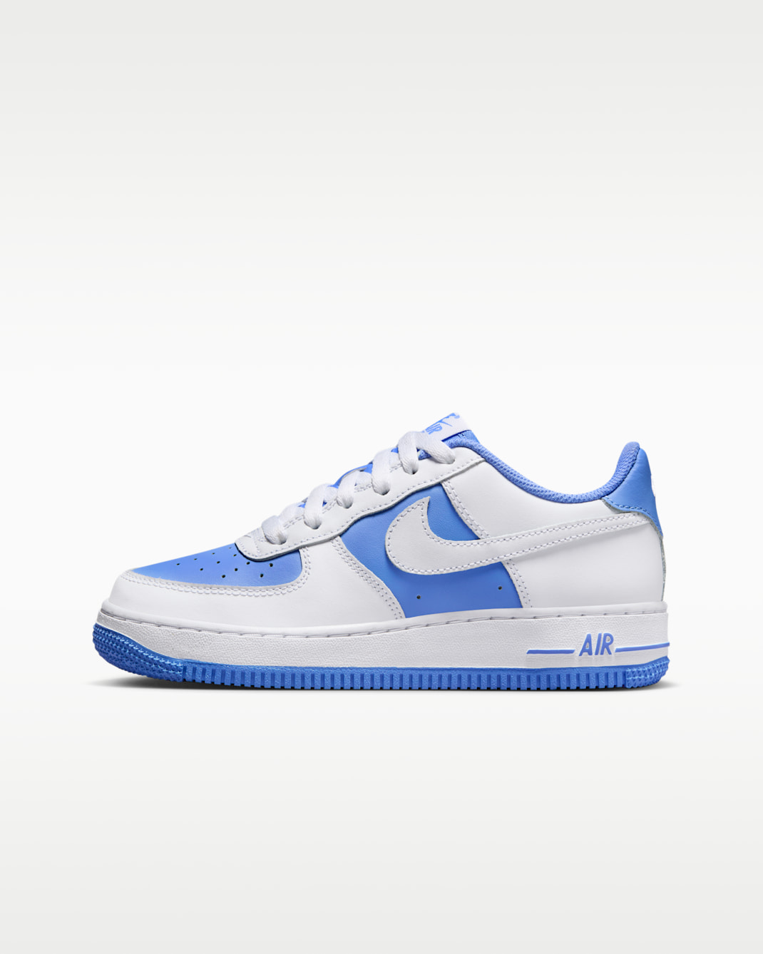 Tenis para niños grandes Nike Air Force 1 - Blanco/Royal pulso