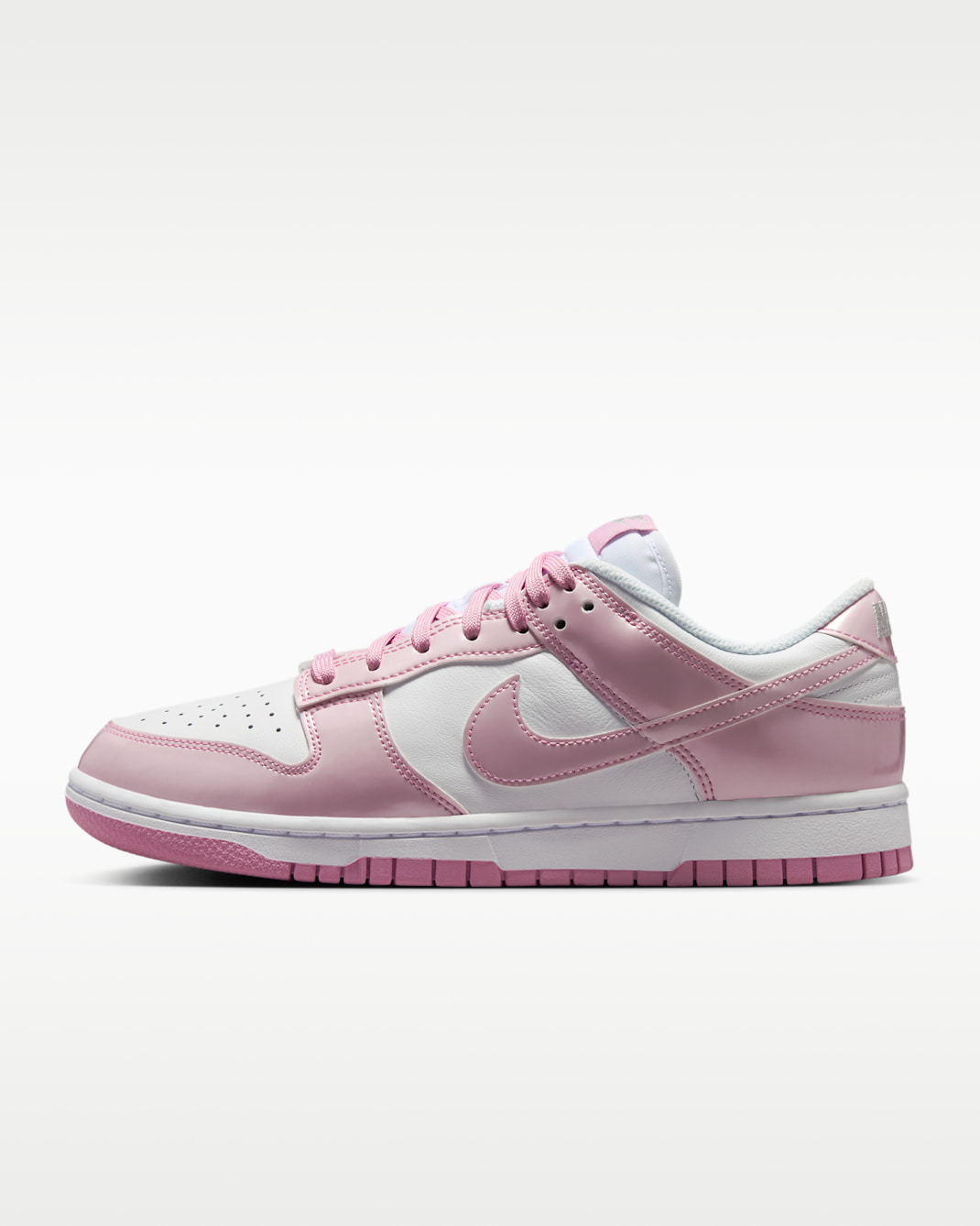 Nike Dunk Low SE Women's Shoes - White/White/Metallic Silver/Pink Rise