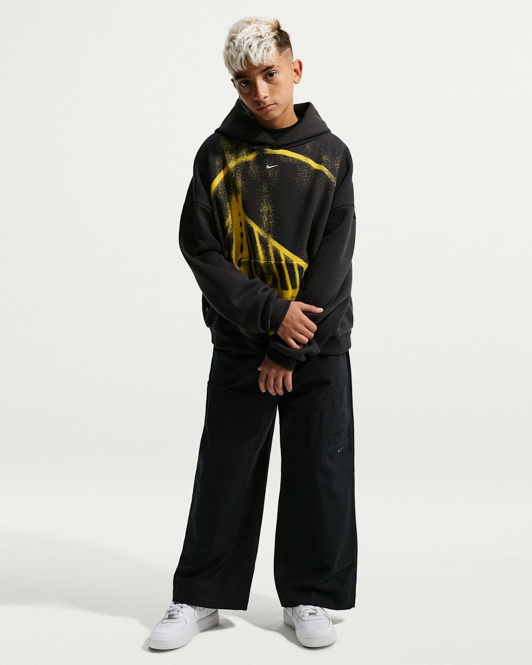 Golden State Warriors Big Kids' Nike Basketball Hoodie