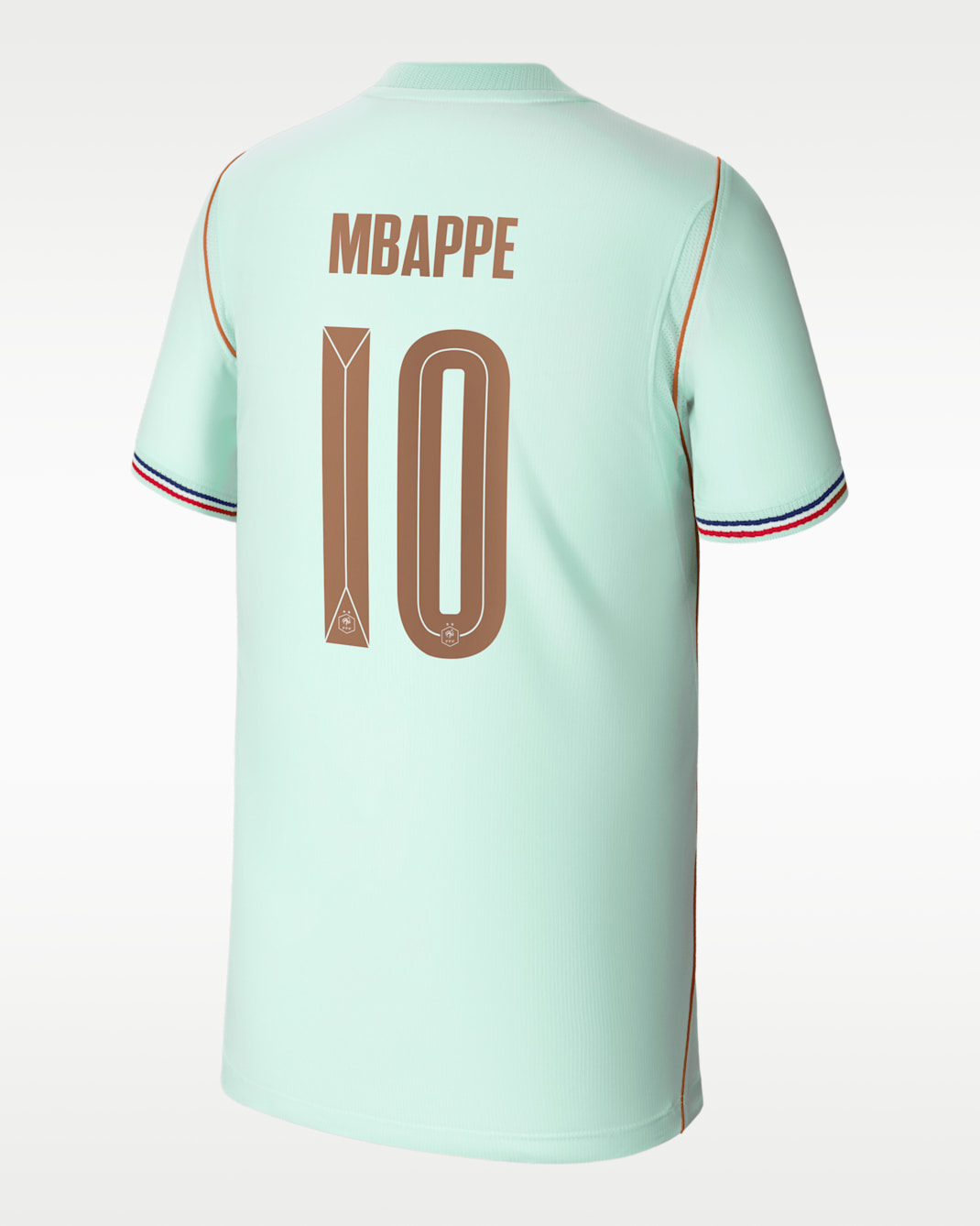 Jersey de fútbol Nike Dri-FIT para niños talla grande Kylian Mbappé France National Team 2026 Stadium Away - Verde