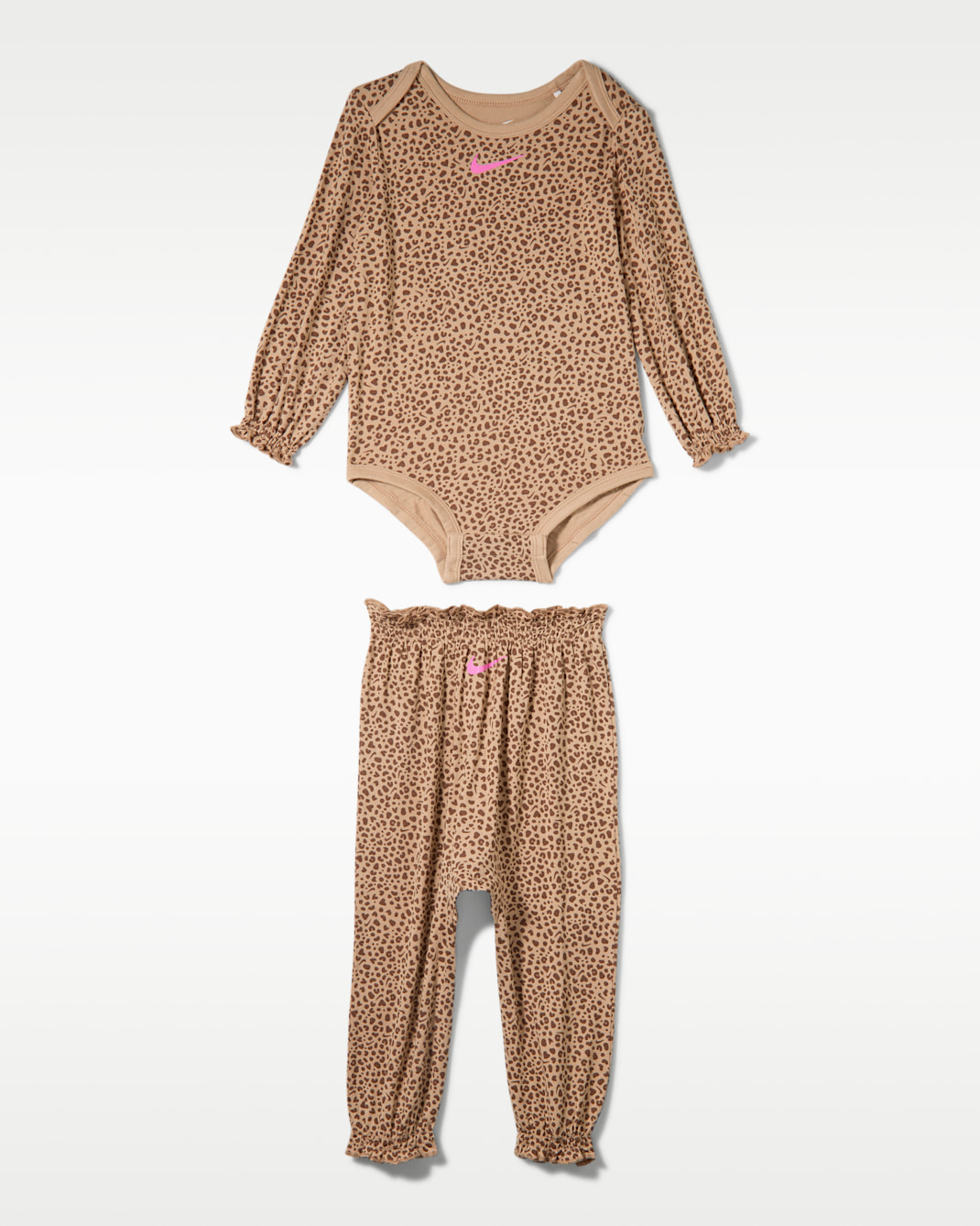 Nike Essentials Baby (6-12M) Mini Spot Printed 2-Piece Set - Hemp