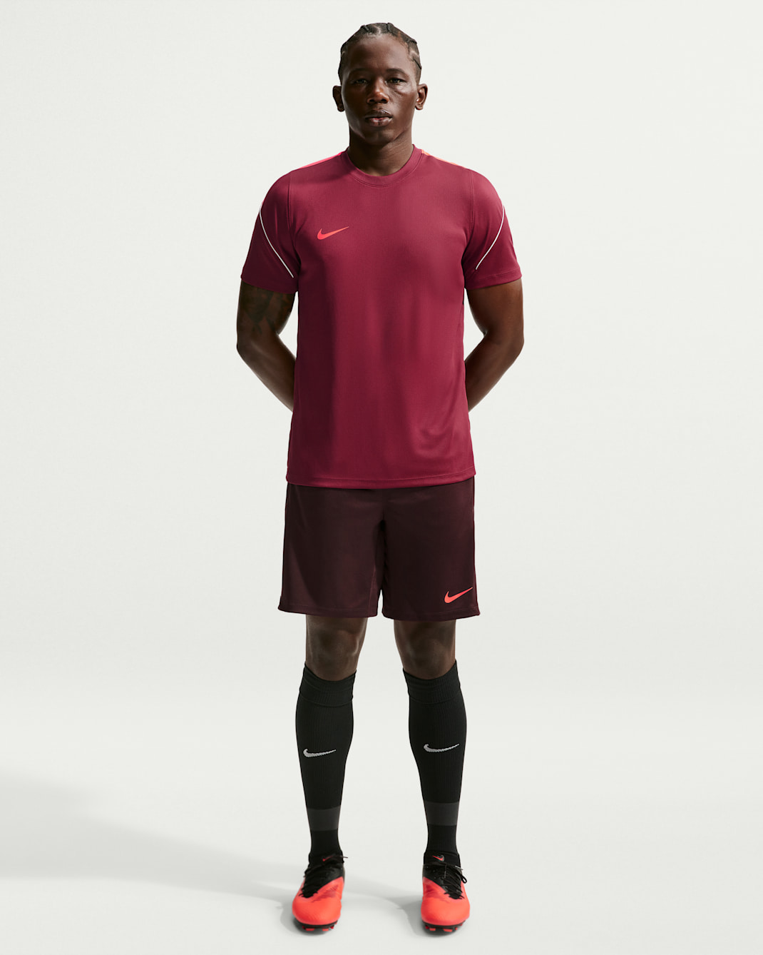 Nike Strike Men's Dri-FIT Soccer Shorts - Mystic Dates/Bright Crimson/White/Bright Crimson
