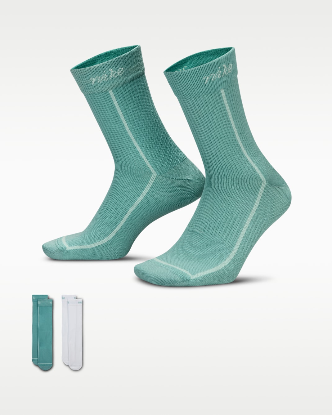 Nike Everyday Plus leichte Crew-Socken (Damen, 2 Paar) - Multi-Color