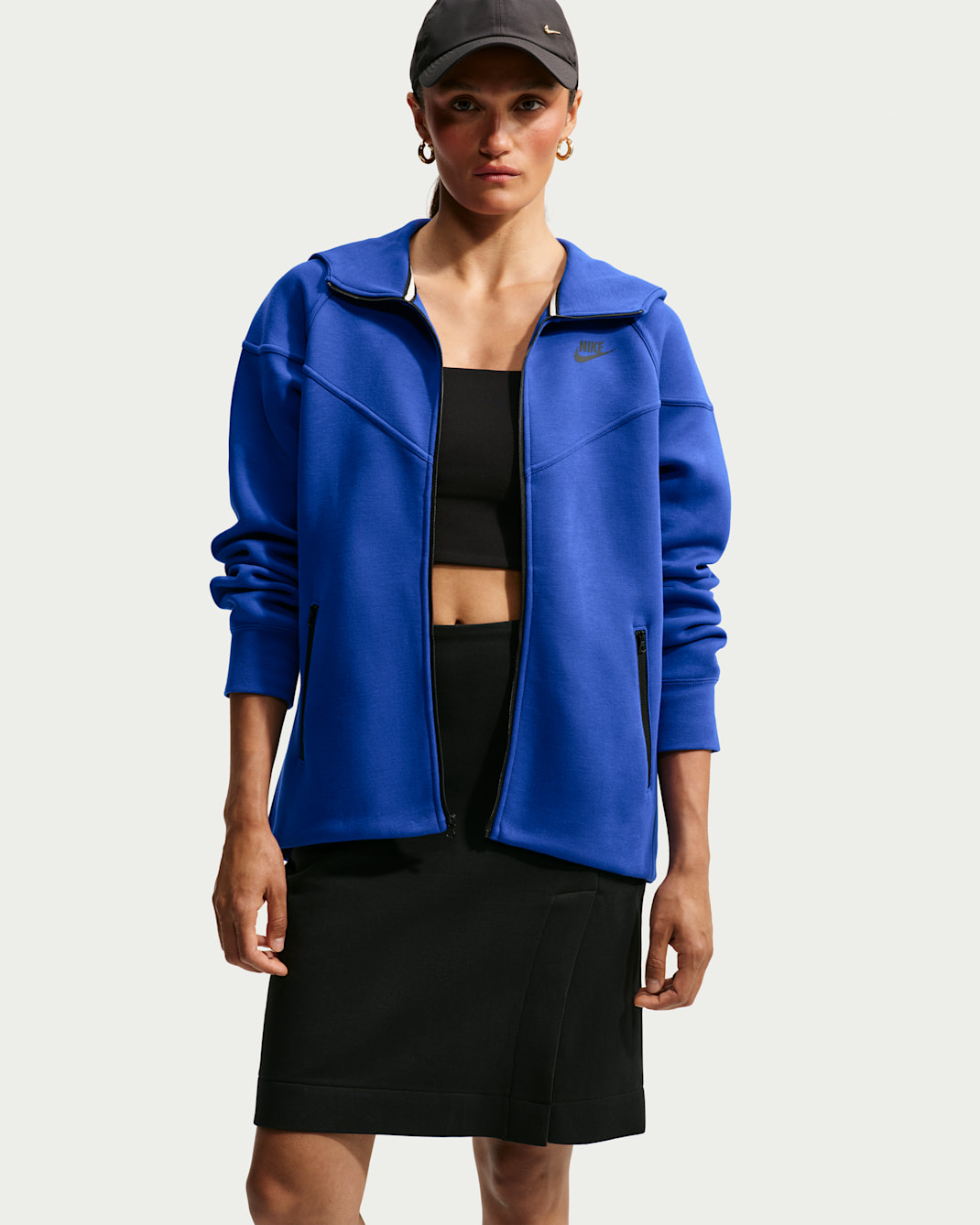 Nike Sportswear Tech Fleece Windrunner Women's Full-Zip Hoodie - Old Royal/Black