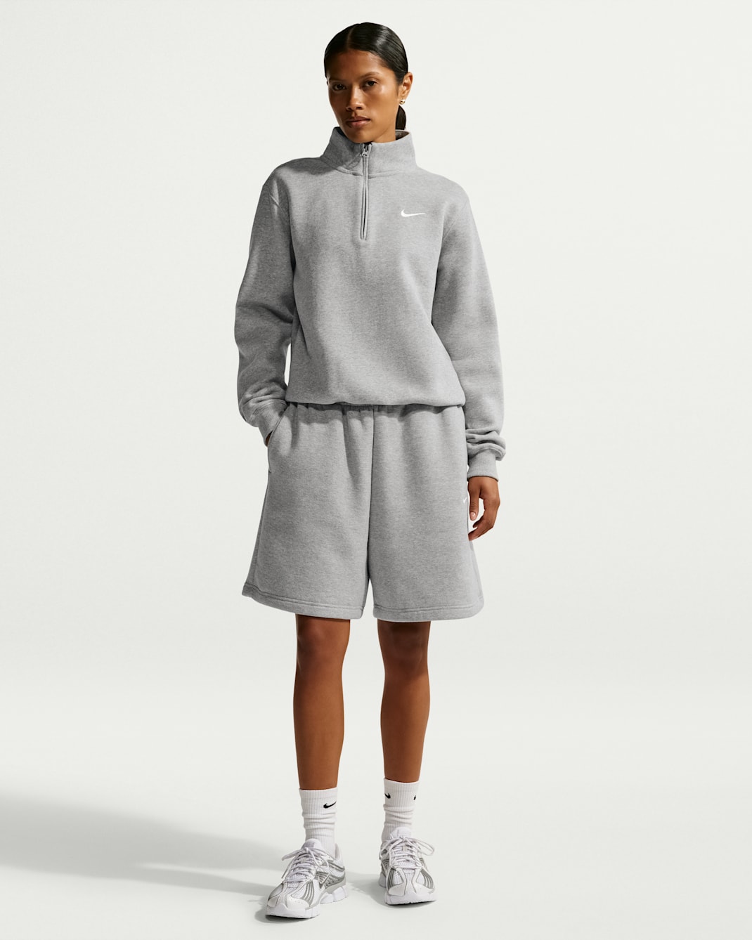 Nike Studio Fleece Medium Weight Women's 1/4-Zip Top