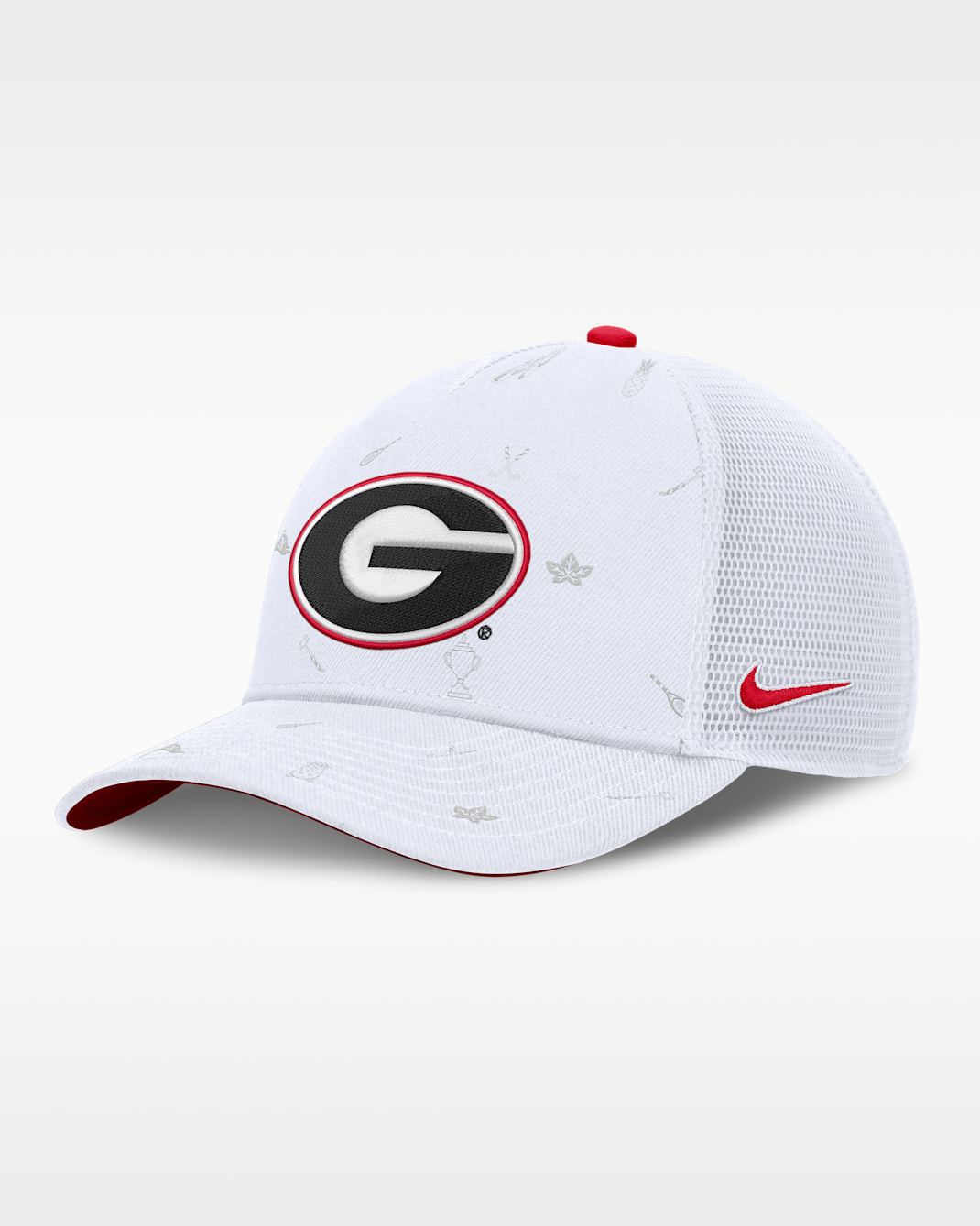 Georgia Country Club Golfin' Rise Men's Nike College Trucker Adjustable Hat - White