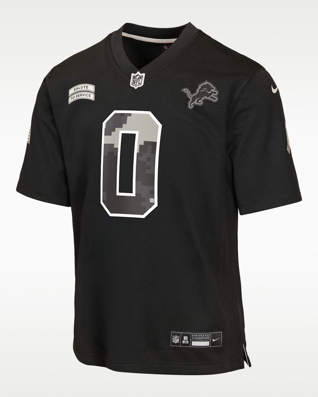 Jahmyr Gibbs Detroit Lions Salute to Service Big Kids' Nike NFL Game Jersey - Black