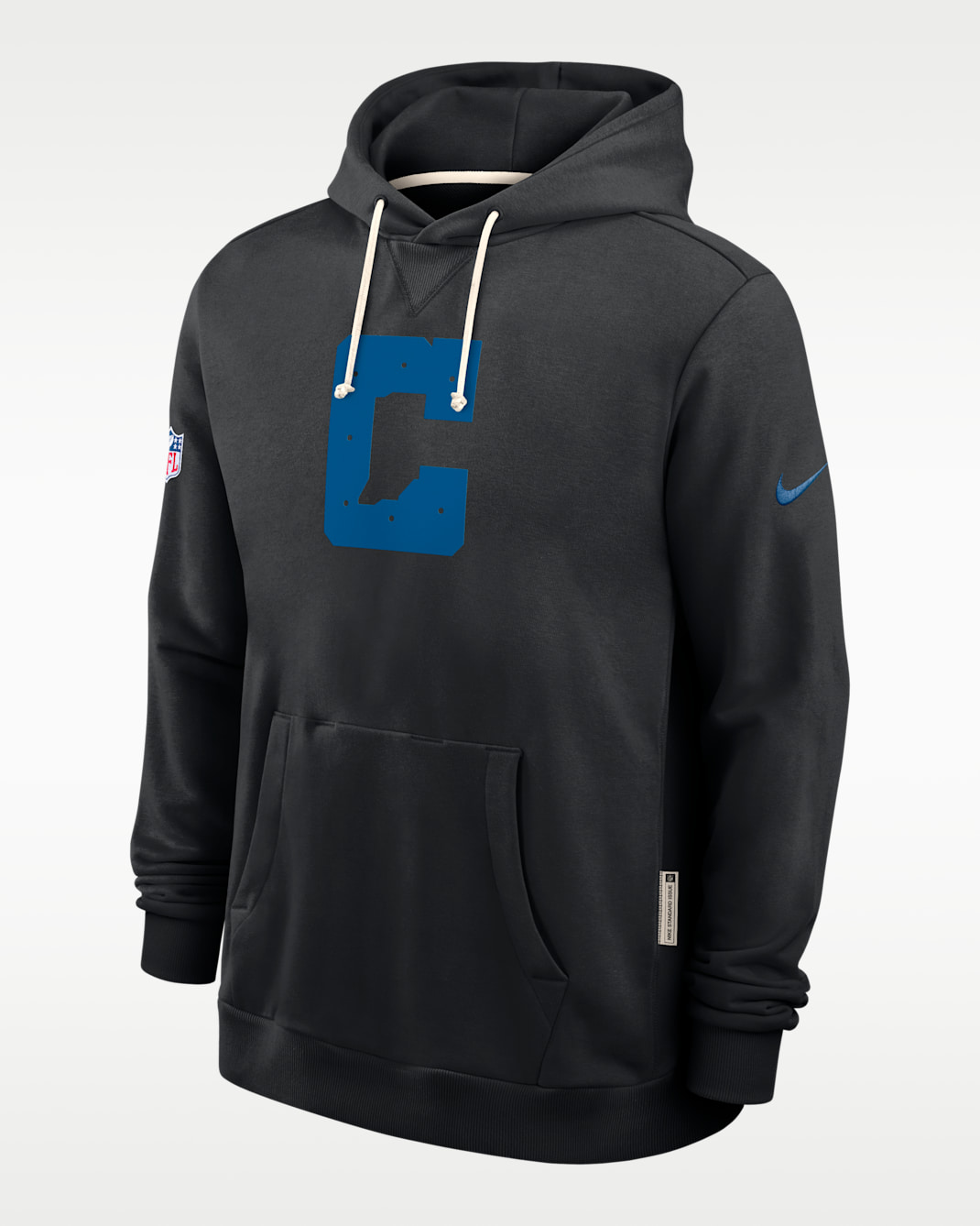 Indianapolis Colts Alt 2 Tight Coverage Sideline Men's Nike Dri-FIT NFL Pullover Hoodie - Black