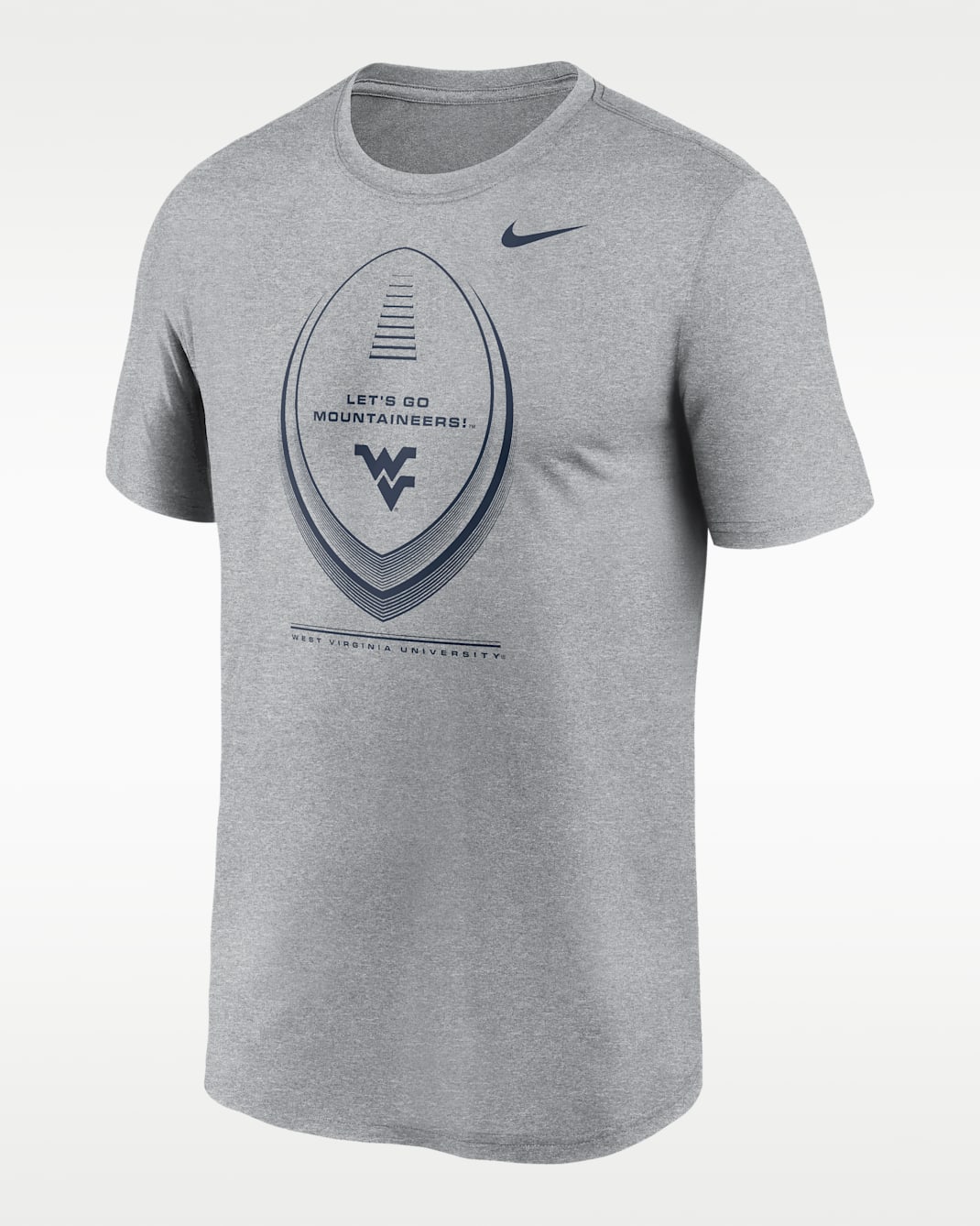 West Virginia Primetime Football Icon Legend Men's Nike Dri-FIT College T-Shirt - Grey