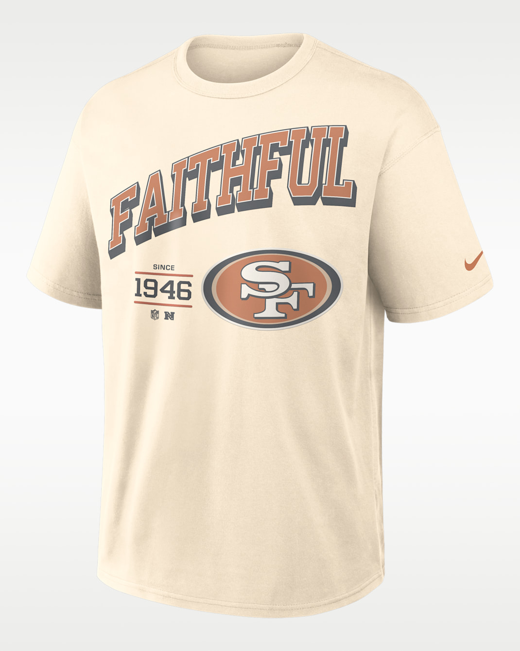 San Francisco 49ers Max90 Men's Nike NFL T-Shirt - Natural