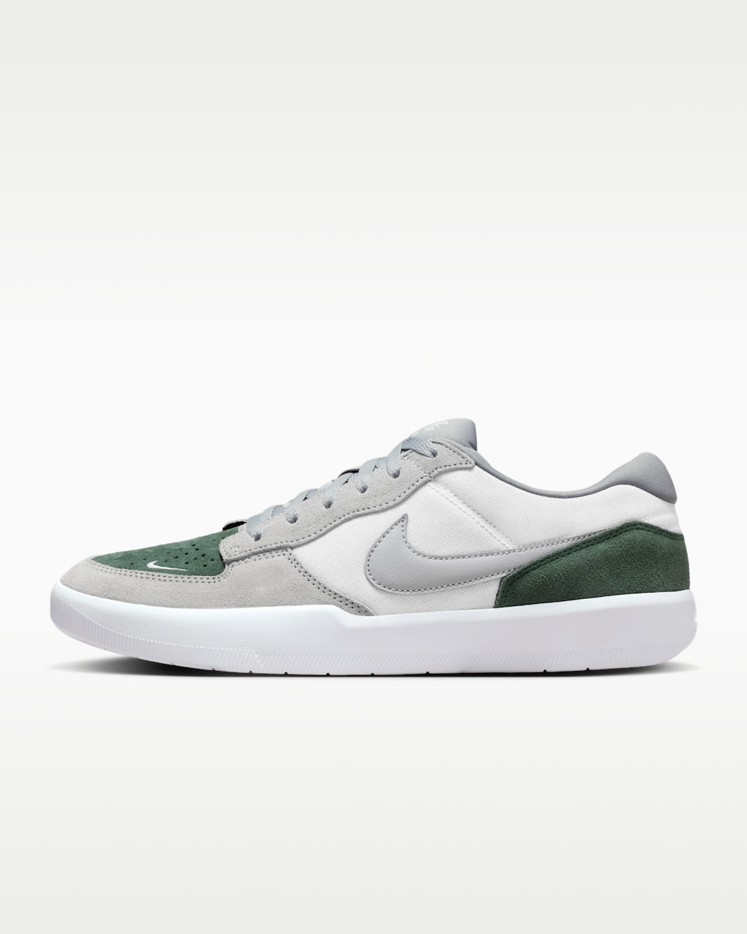 Nike SB Force 58 Skate Shoes - White/Fir/White/Flat Silver