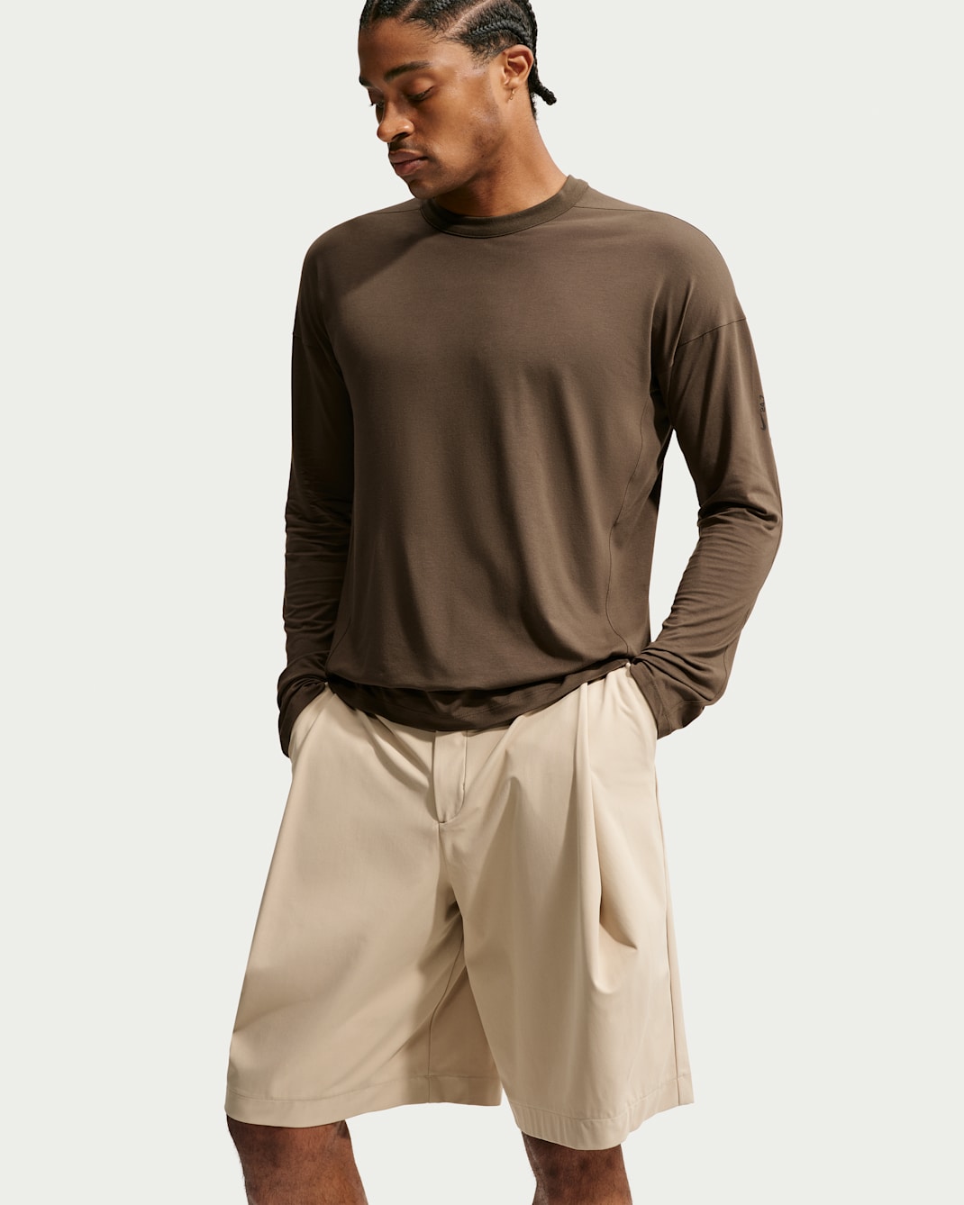 Nike 24.7 ImpossiblySoft Light Men's Dri-FIT Long-Sleeve Top - Dark Hazel/Black/Velvet Brown
