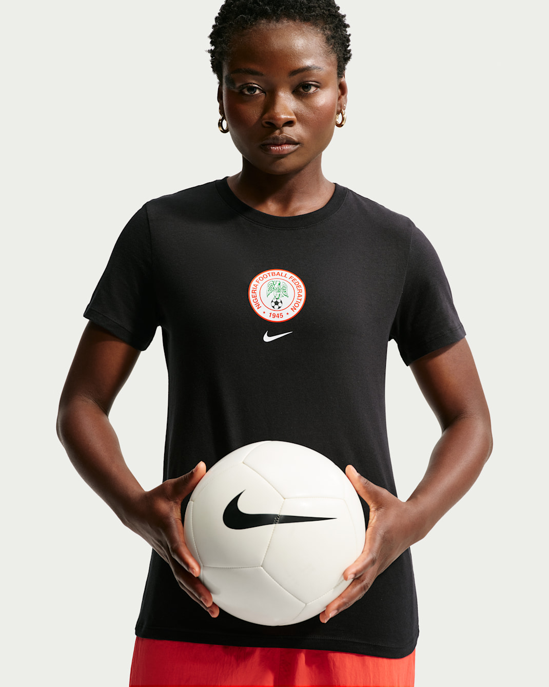 Nigeria Nike fotball-T-skjorte til herre - Svart
