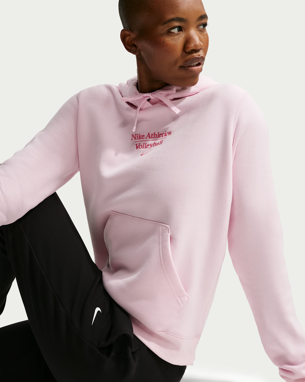 Nike Women's Volleyball Pullover Hoodie - Pink Foam/Pink