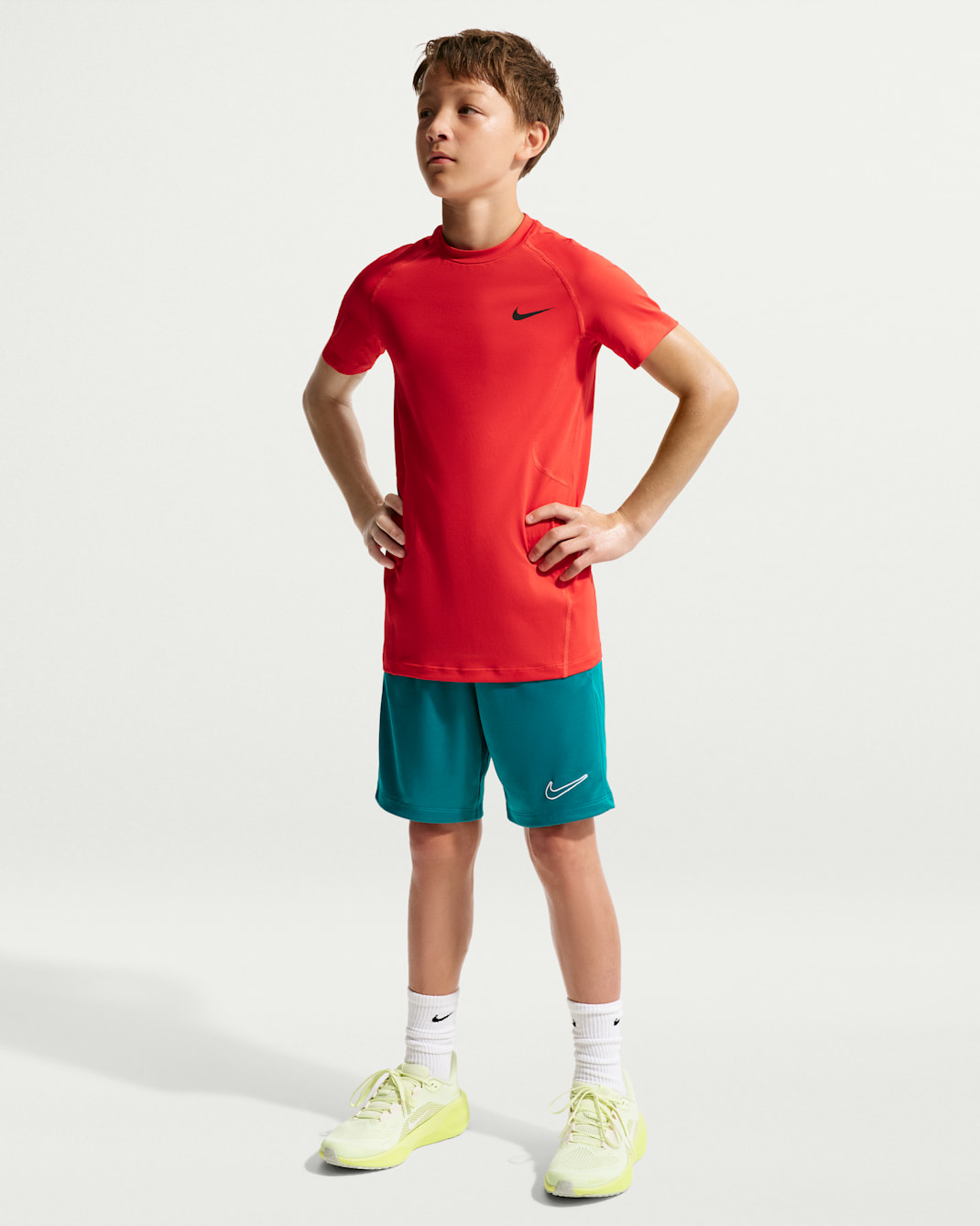Nike Trophy23 Big Kids' Dri-FIT Shorts - Bright Spruce/Bright Spruce/White