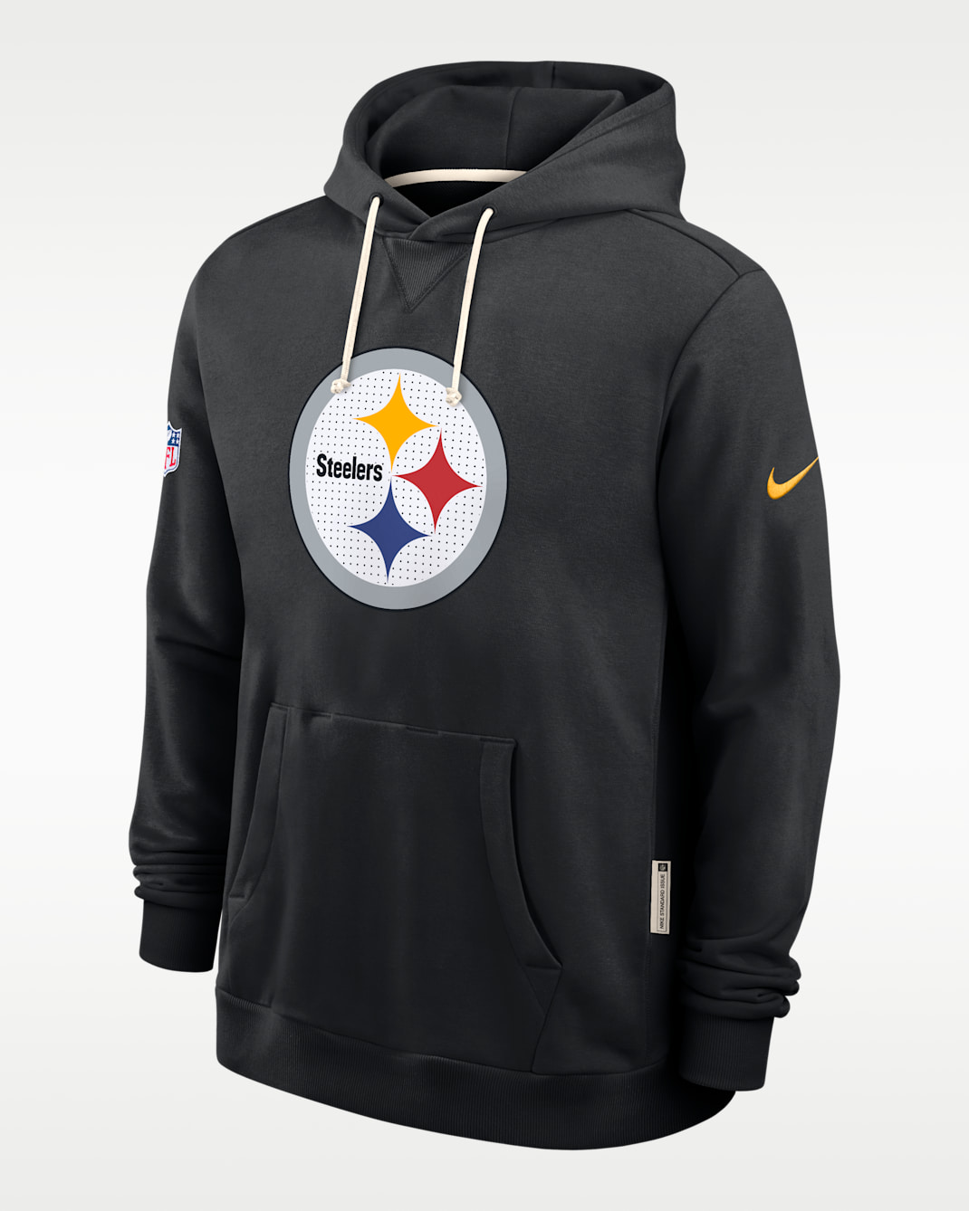 Pittsburgh Steelers Initial Home Sideline Men's Nike Dri-FIT NFL Pullover Hoodie - Black