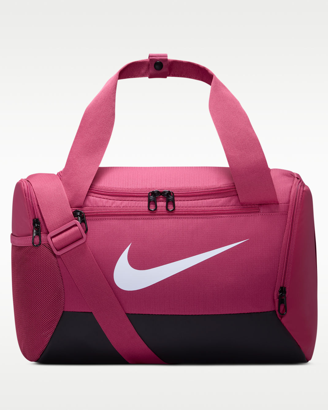 Nike Brasilia 9.5 Training Duffel Bag (Extra-Small, 25L) - Sweet Beet/Black/White