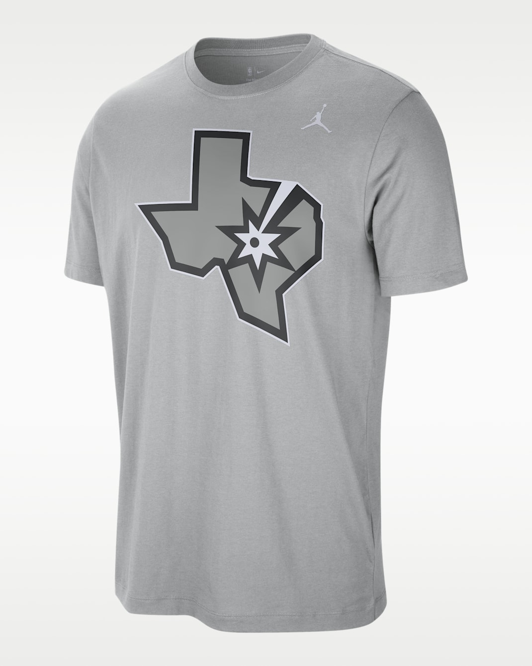 Playera Nike de la NBA para hombre San Antonio Spurs Jordan Statement - Plata liso/Negro