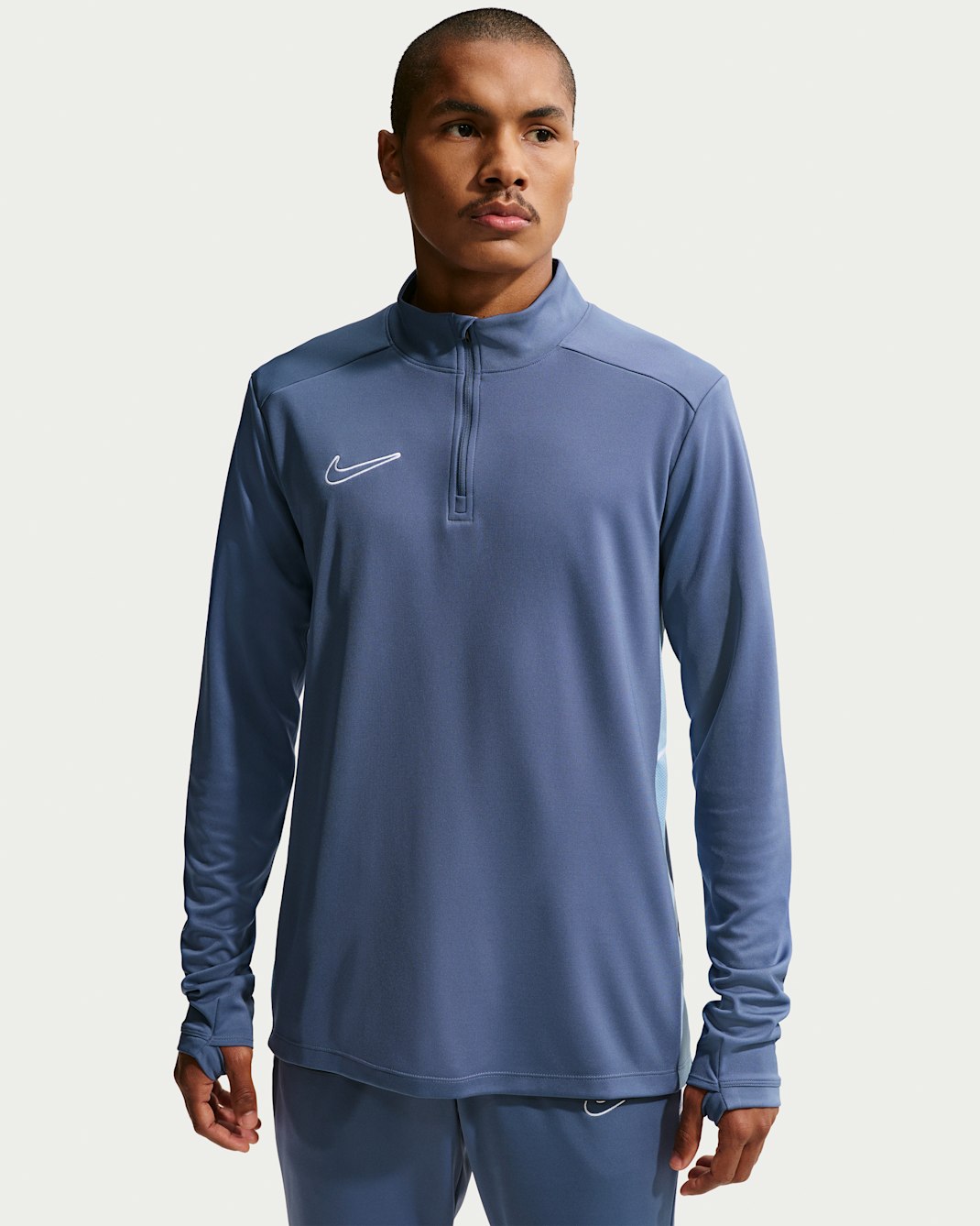 Męska treningowa koszulka piłkarska Dri-FIT Nike Academy - Diffused Blue/Psychic Blue/Biel