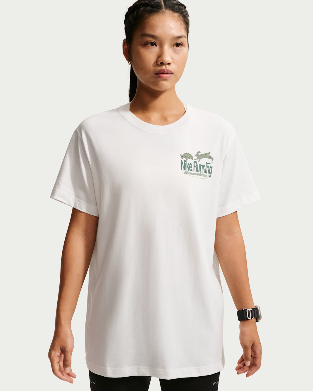 Nike Swift Women's Dri-FIT Oversized Running T-Shirt - Sail