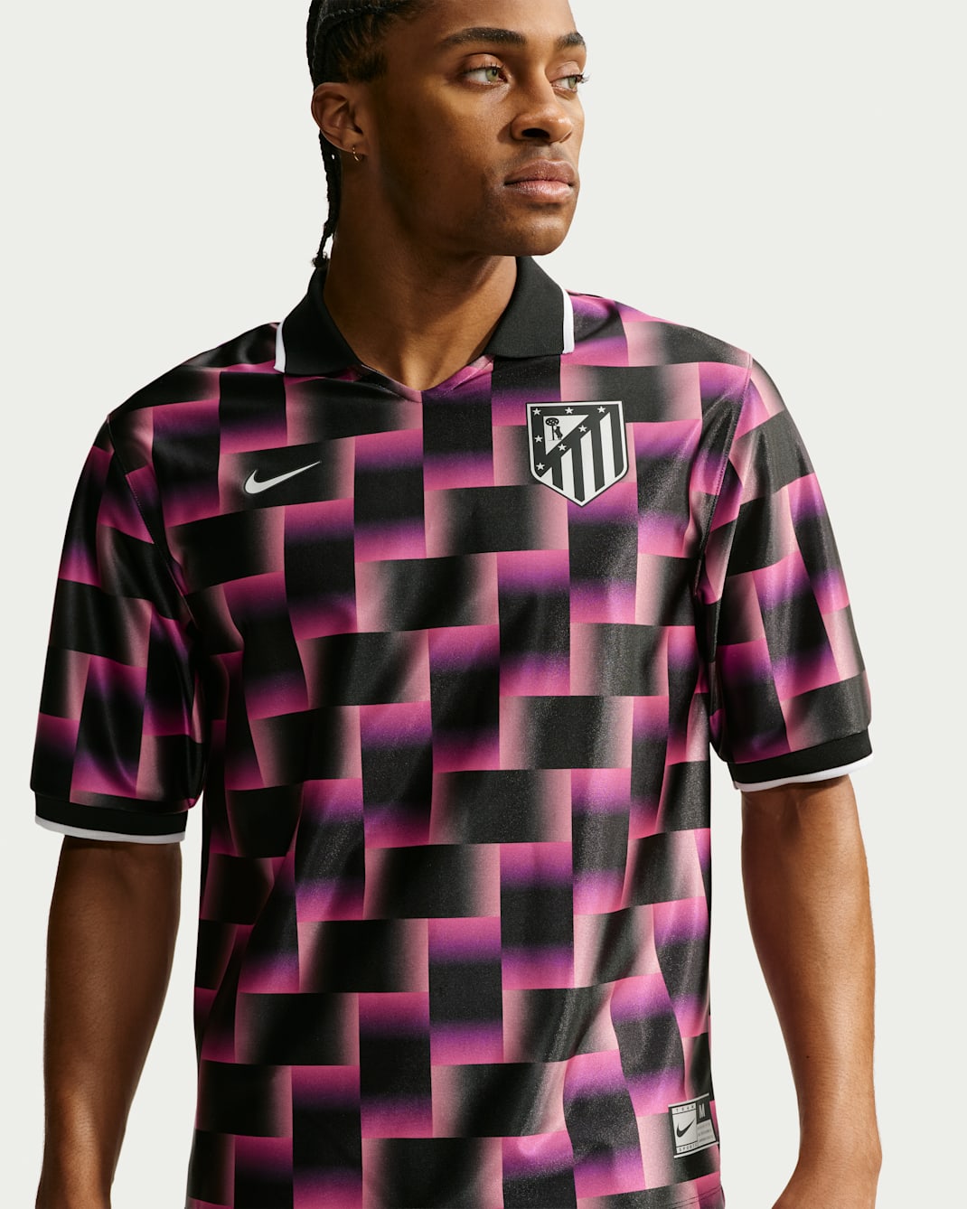 Jersey de futbol Nike Dri-FIT del Club Atlético de Madrid Energy para hombre - Negro/Blanco