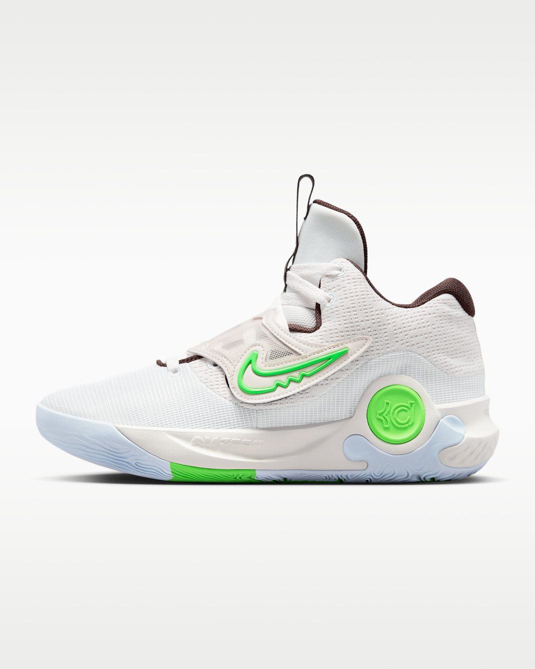 KD Trey 5 X EP Basketball Shoes - Phantom/Green Strike/Light Orewood Brown/Earth