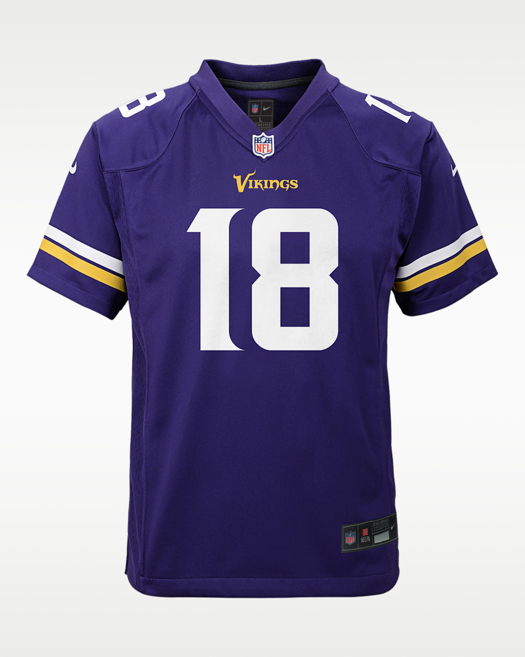Justin Jefferson Minnesota Vikings 2024 Big Kids' Nike NFL Game Jersey - Purple