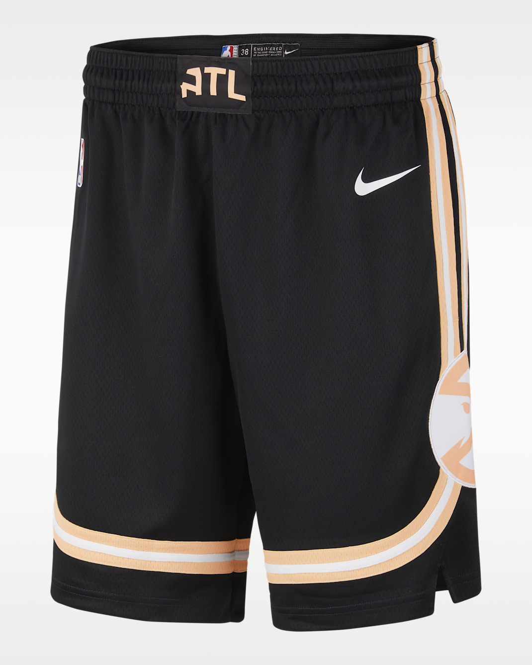 Atlanta Hawks City Edition Men's Nike Dri-FIT NBA Swingman Shorts - Black/White