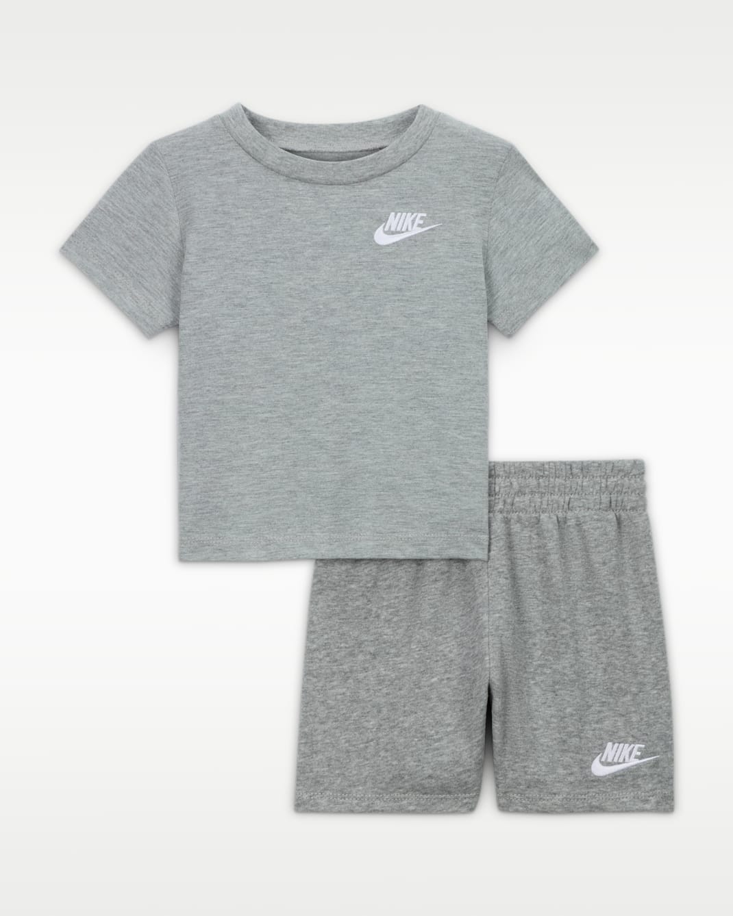 Nike Club Baby 2-Piece Knit Shorts Set - Dark Grey Heather