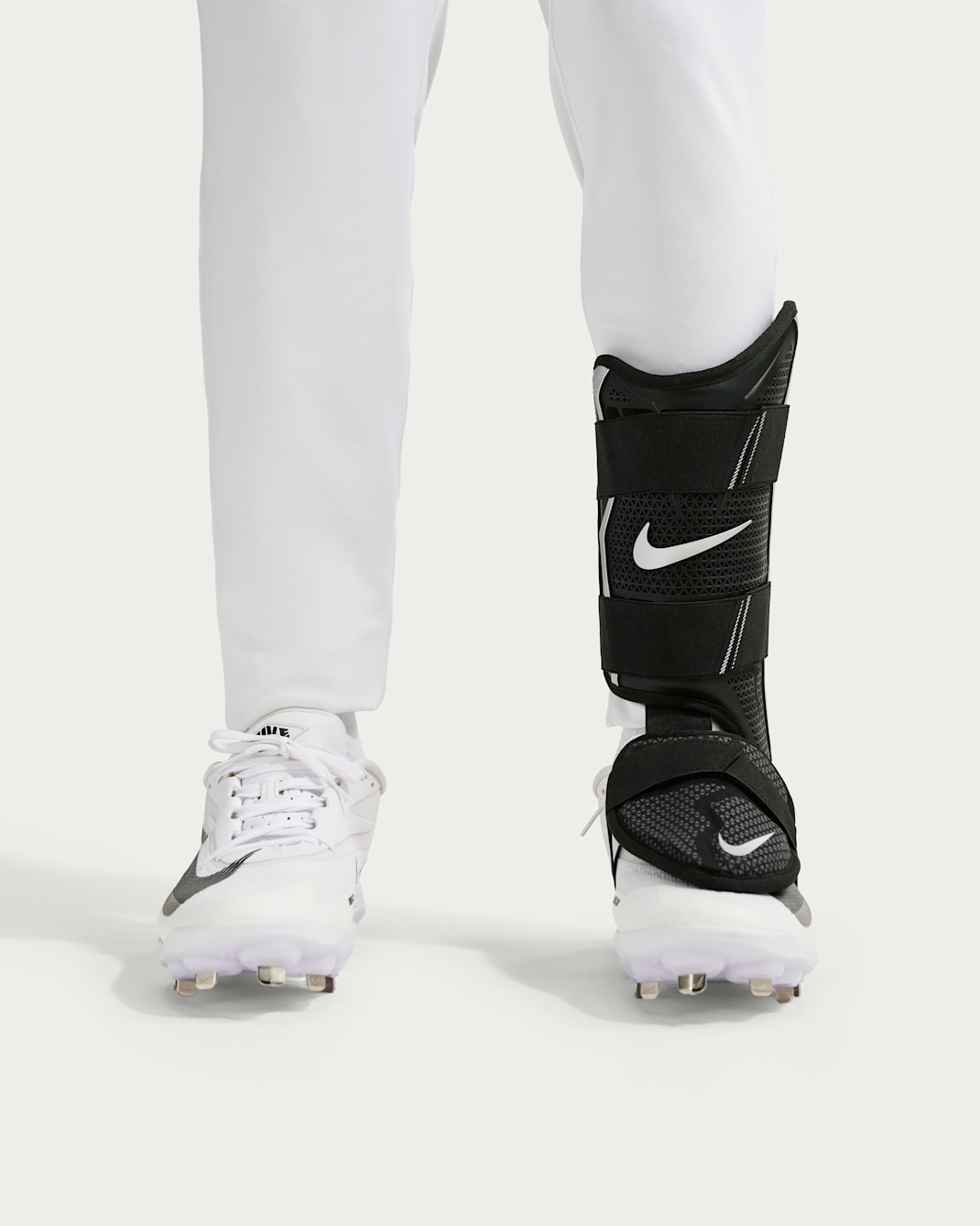 Nike Vapor Elite Baseball Batter's Leg Guard (Left-Hand Hitter) - Black/Metallic Silver/Black