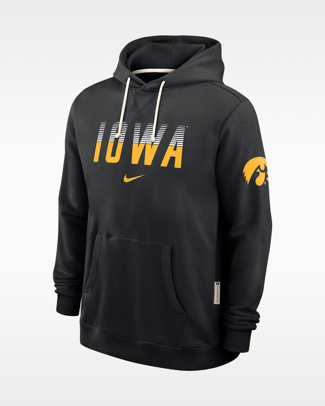 Iowa Sideline Standard Issue Men's Nike Dri-FIT College Pullover Hoodie - Black