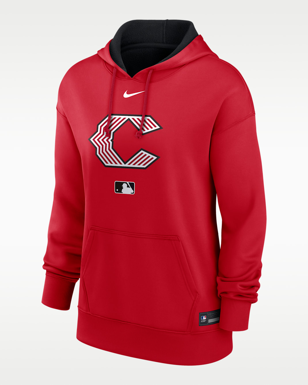 Cincinnati Reds Authentic Collection City Connect Women's Nike Therma MLB Pullover Hoodie - Red
