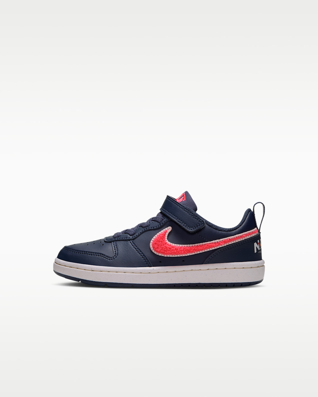 Nike Court Borough Low Little Kids' Shoes - Thunder Blue/Pale Ivory/Lemon Venom/Hot Lava