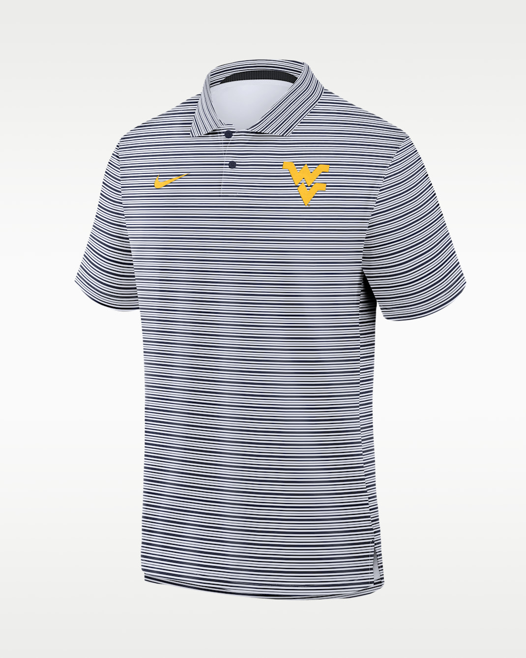 Polo universitaria Nike Dri-FIT para hombre West Virginia Primetime - Azul marino