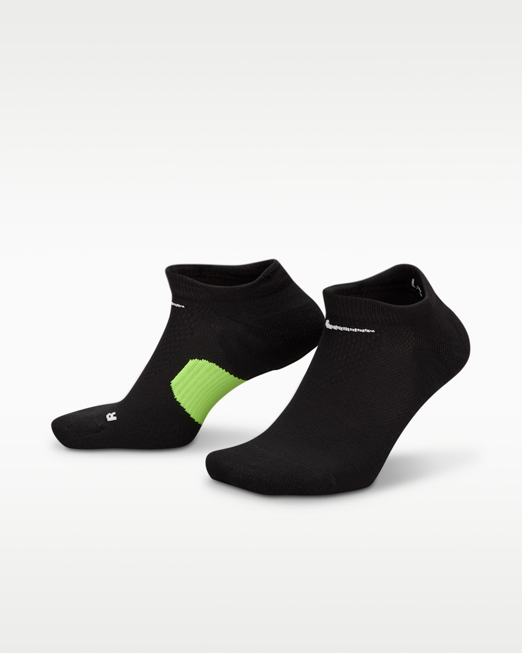 Nike Running Midweight No-Show Socks (1 Pair) - Black/Smoke Grey/White