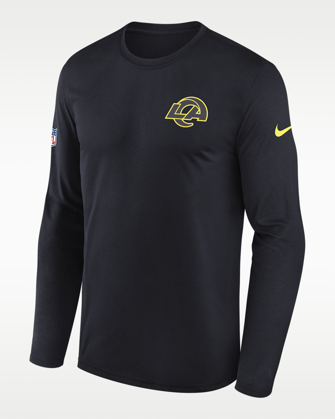 Los Angeles Rams Rivalries Collection Sideline Legend Small Logo Men's Nike Dri-FIT NFL Long-Sleeve T-Shirt - Navy