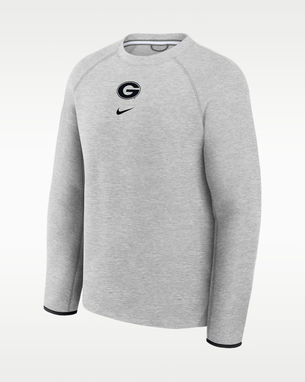 Georgia Tech Fleece Men's Nike College Pullover Crew - Grey