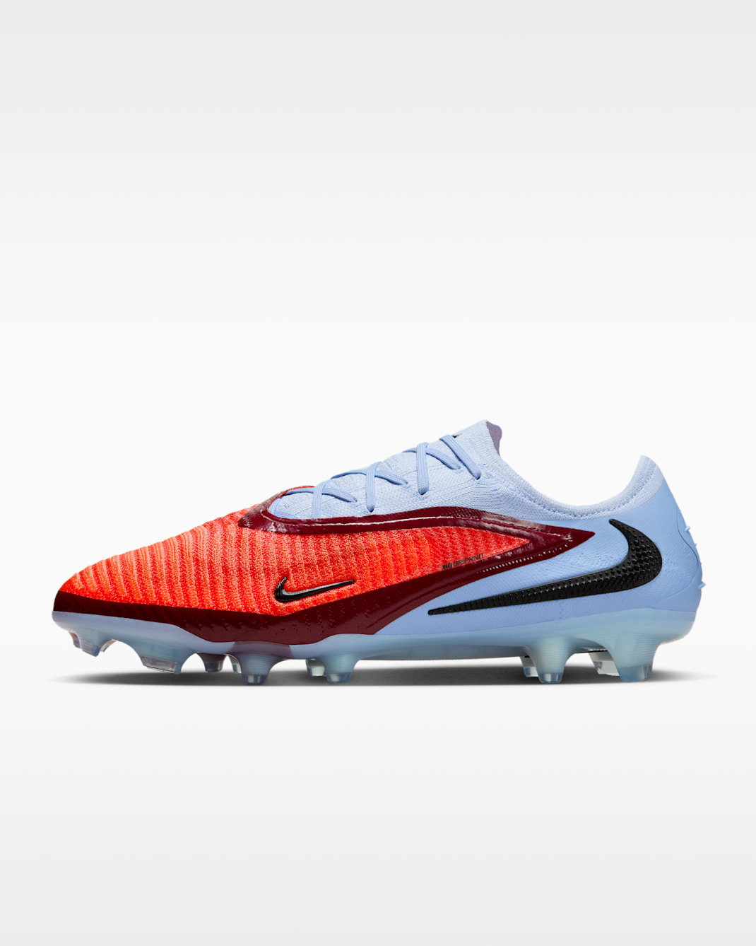 Chuteiras de futebol para terreno firme Nike Phantom 6 Low Elite - Royal Tint/Carmesim Bright