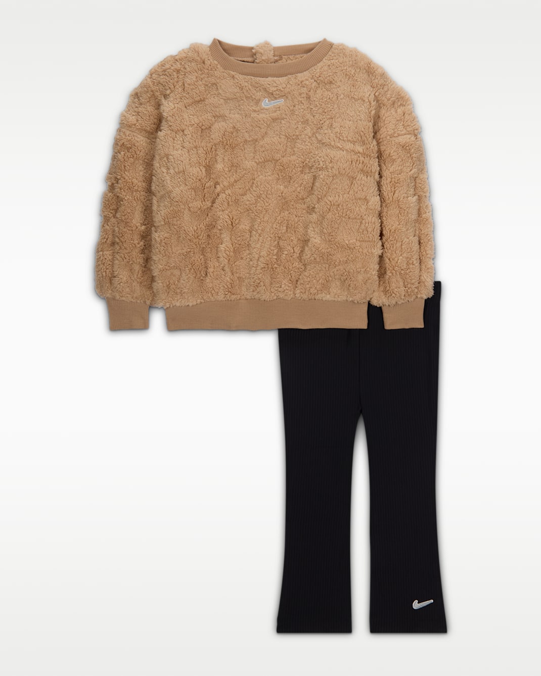 Nike Cozy Baby (12-24M) 2-Piece Flared Leggings Set - Black