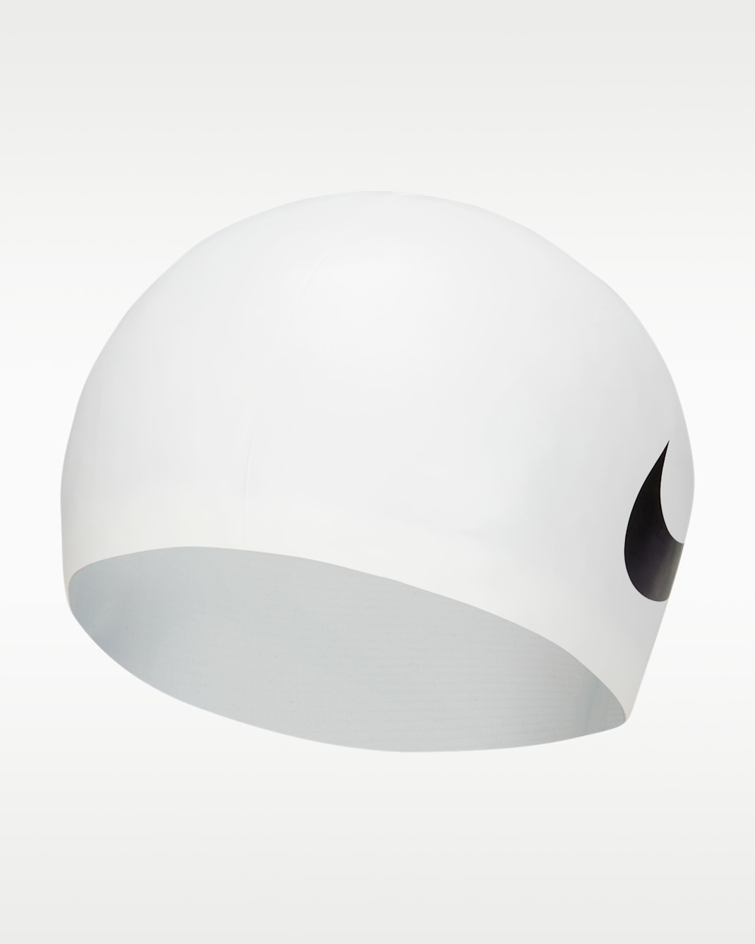 Gorra de natación Nike Swim Big Swoosh - Blanco/Negro