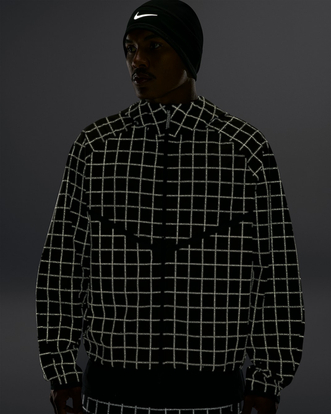 Nike Tech  Men's Loose Dri-FIT Shori Knit Full-Zip All-Over-Print Jacket